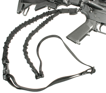 [648018127502] Blackhawk 70GS17BK Universal Swift Rifle Sling Black Nylon Webbing 1.25" Wide Three-Point Design