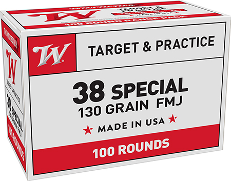 [020892214859] Winchester Ammo USA38SPVP USA Value Pack 38Special 130gr Full Metal Jacket 100 Per Box/5 Case