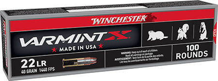 [020892102156] Winchester Ammo XHV22LR Super X  22LR 40gr Hyper Velocity Hollow Point Copper Plated 100 Per Box/20 Case