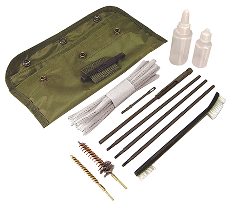 [797053100374] PSP ARGCK GI-Style Cleaning Kit AR15  &  M16/Green Nylon Pouch Case