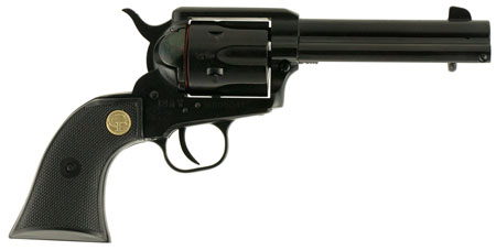 [8053670716544] Chiappa Firearms CF340250D SAA 1873  Medium Frame 22 LR/22 WMR 6 Shot, 4.75" Blued Steel Barrel, Cylinder  &  Frame, Black Plastic Grip, Exposed Hammer