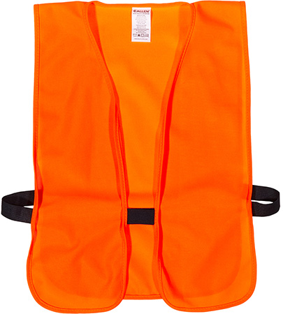 [026509157519] Allen 15751 Hunting Safety Vest Youth Orange Polyester