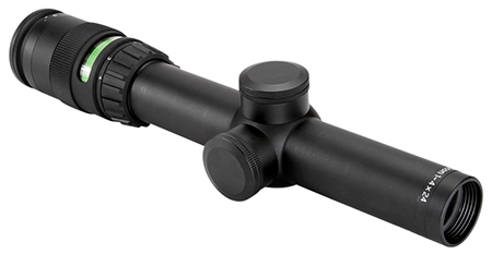 [719307400351] Trijicon 200057 AccuPoint  Black Hardcoat Anodized 1-4x 24mm 30mm Tube Illuminated Green Triangle Post Reticle