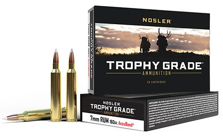 [054041600484] Nosler 60048 Trophy Grade  7mmRUM 160gr Nosler Spitzer Partition 20 Per Box/10 Case