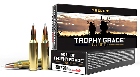 [054041600637] Nosler 60063 Trophy Grade  300WSM 180gr Nosler AccuBond 20 Per Box/10 Case
