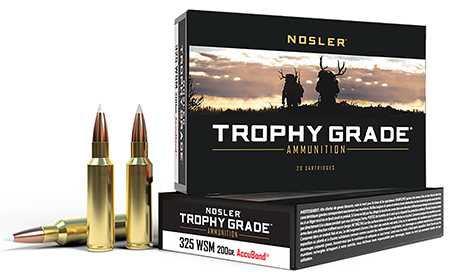 [054041600774] Nosler 60077 Trophy Grade  325WSM 200gr Nosler AccuBond 20 Per Box/10 Case