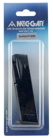 [765595516700] Mec-Gar MGPT9218AFC Taurus 18rd 9mm Luger Fits Taurus PT92/PT99, Blued w/Anti-Friction Coating Carbon Steel