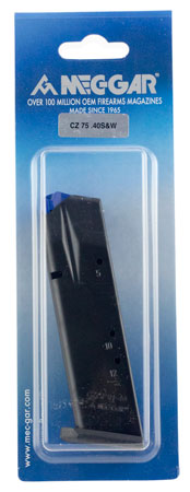 [765595515727] Mec-Gar MGCZ4012AFC Standard  Blued w/ Anti-Friction Coating Detachable 12rd 40 S&W for CZ 75B/Shadow 2/75 SP-01/Shadow 85B