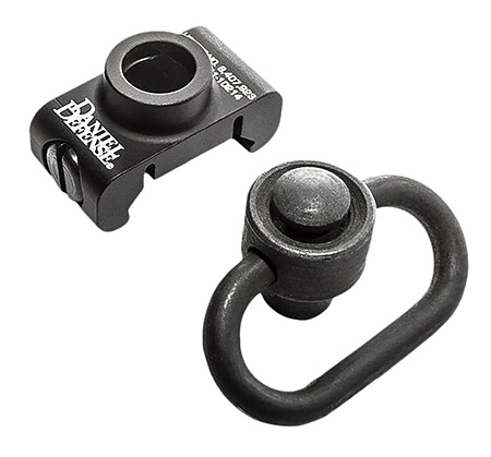 [852548002141] Daniel Defense 0302130029 Rail Mount Attachment  Black 1.25" Quick Detach Aluminum Picatinny Rail