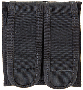 [648018101021] Blackhawk 44AO54BK Universal Mag Case  Double Black Cordura Hook  &  Loop Belts 2.25" Wide Compatible w/ Double Stack 9mm/40