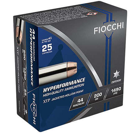 [762344710594] Fiocchi 44XTPB25 Hyperformance  44RemMag 200gr Hornady XTP Hollow Point 25 Per Box/20 Case