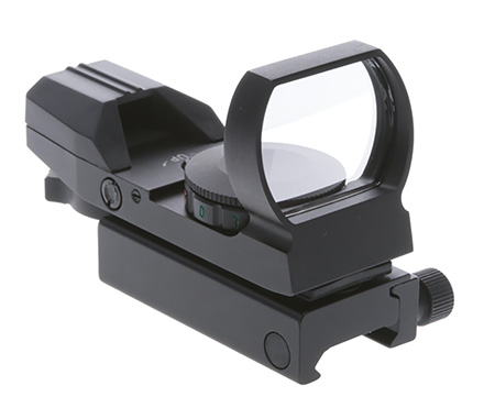 [788130020180] TruGlo TG-8360B Open Dot Sight  Black Anodized 1x 34mm 5 MOA Dual Illuminated (Green/Red) Multi Reticle