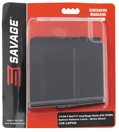 [011356551900] Savage Arms 55190 110BA  5rd 338 Lapua Mag Fits Savage 110BA/110BA/110/111 Long Range Hunter Blued Steel