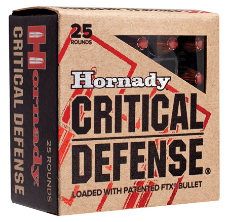 [090255913408] Hornady 91340 Critical Defense  40S&W 165gr Hornady Flex Tip eXpanding 20 Per Box/10 Case