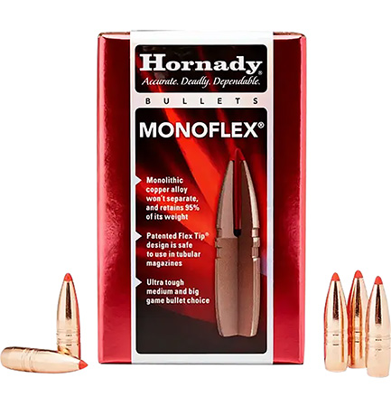 [090255303100] Hornady 30310 MonoFlex  30 Cal .308 140 gr MonoFlex 50 Per Box/ 25 Case