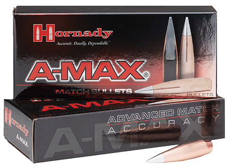 [090255251654] Hornady 5165 A-MAX  50 Cal 750 gr A Max 20 Per Box/ 12 Case