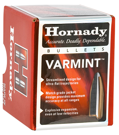 [090255222661] Hornady 2266 Traditional Varmint 22 Cal .224 55 gr Soft Point 100 Per Box/ 40 Case