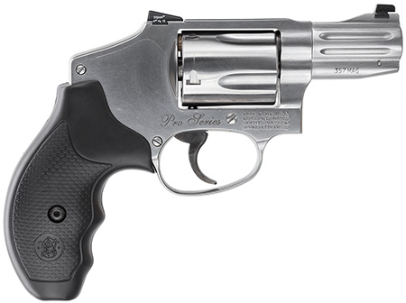[022188780444] Smith  &  Wesson 178044 M & P Performance Center 640 J-Frame Frame 357 Mag/38 S&W Spl +P 5rd 2.13" Satin Stainless Steel Barrel, Cylinder  &  Frame, Black Finger Groove Grip, Concealed Hammer