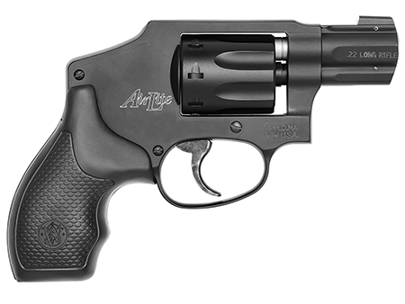 [022188030433] Smith  &  Wesson 103043 Model 43 Classic 22 LR 8 Shot 1.88" Black Stainless Steel Barrel, Black Aluminum  Cylinder  &  J-Frame, Snag-free Internal Hammer, No Lock