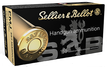 [754908500536] Sellier  &  Bellot SB357A Handgun  357Mag 158gr Full Metal Jacket 50 Per Box/20 Case