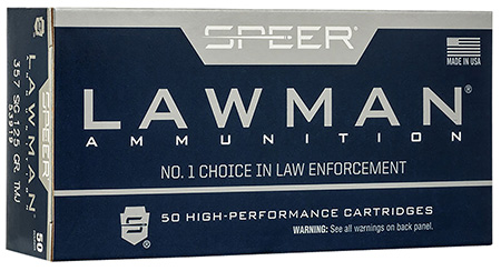 [076683539199] Speer 53919 Lawman  357Sig 125gr Total Metal Jacket Flat Nose 50 Per Box/20 Case