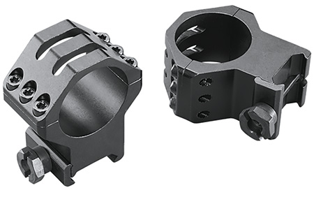 [076683483546] Weaver Mounts 48354 Six-Hole Skeleton Rings  Matte Black 30mm Extra High