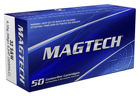 [754908164516] Magtech 32SWLC Range/Training  32S&WLong 98gr Semi Jacketed Hollow Point 50 Per Box/20 Case