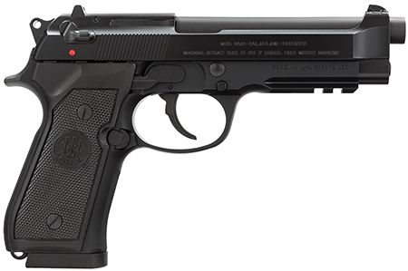 [082442111117] Beretta USA J9A4F11 96A1  40 S&W 4.90" Barrel 10+1, Black Bruniton Alloy Frame, Serrated Steel Slide  &  Polymer Grip