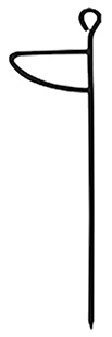 [010135600860] Primos PS60086 Double Bull Ground Stakes Stakes Black Steel 4 Per Pkg