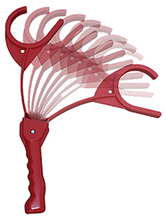 [026057000046] MTM Case-Gard EZ3 EZ-3 Clay Bird Thrower Red Manual Cocking 19" Long Single Ambidextrous Hand