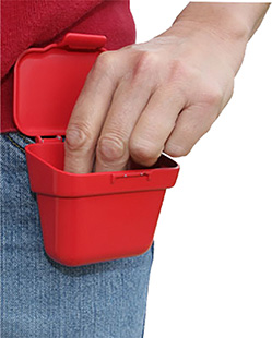 [026057360126] MTM Case-Gard ABP Ammo Belt Pouch  Handgun/Rifle Multi-Caliber 100rd Belt Clip Mount Red Plastic
