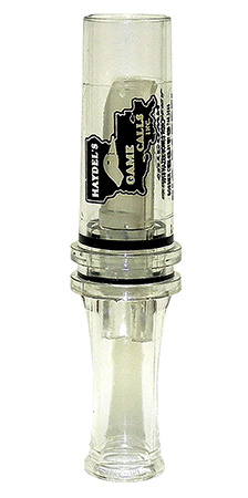 [086666990459] Haydel's Game Calls BC10 Big Barreled  Open Call Single Reed Mallard Sounds Attracts Ducks Clear Plastic