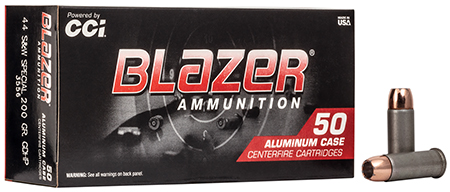 [076683035561] CCI 3556 Blazer Handgun 44S&W Spl 200gr Jacketed Hollow Point 50 Per Box/20 Case