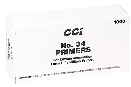 [076683500026] CCI 2 Mil-Spec No. 34 7.62mm Rifle 1000/Box