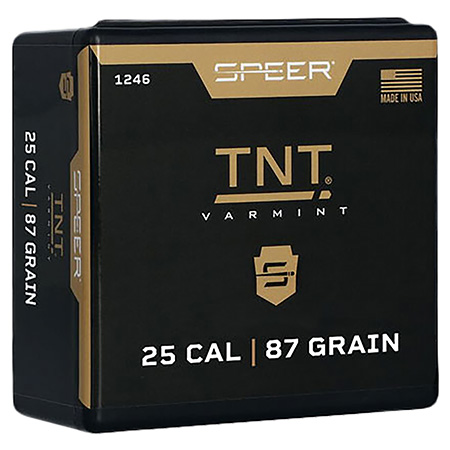 [076683012463] Speer 1246 TNT  25Cal 87gr Jacketed Hollow Point 100 Per Box/5 Case