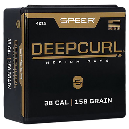 [076683042156] Speer 4215 DeepCurl  38Cal 158gr Hollow Point 100 Per Box/5 Case