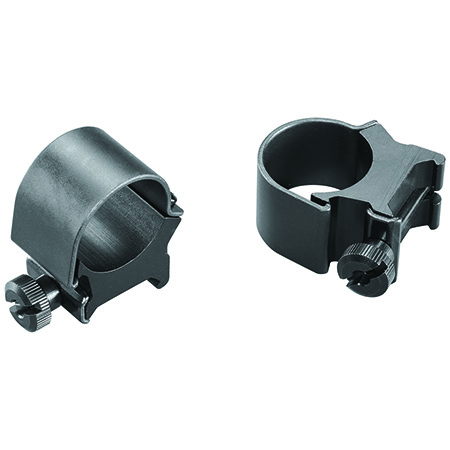 [076683490421] Weaver Mounts 49042 Detachable Top Mount Rings  Matte Black 1" High