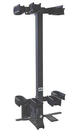 [786602110940] Rugged Gear 11094 Wall Mount Removeable Black Steel Holds 4 Rifle/Shotgun