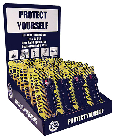 [797053002159] Eliminator Spray EKCH1416 Pepper Spray Lipstick Case Counter Display Pepper Spray 16 Count