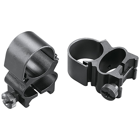 [076683495235] Weaver Mounts 49523 See-Thru Detachable  Matte Black 1"