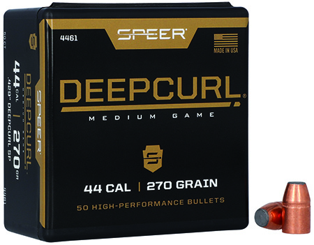 [076683044617] Speer 4461 DeepCurl  44Cal 270gr Soft Point 50 Per Box/5 Case