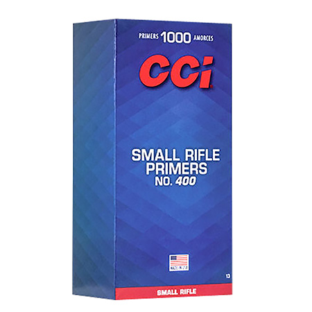 [076683500137] CCI 0013 Standard Rifle No. 400 Small Rifle Multi Caliber 1000/Box