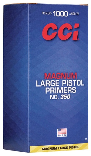 [076683500168] CCI 0016 Magnum Pistol No. 350 Large Pistol Multi Caliber Handgun 1000/Box